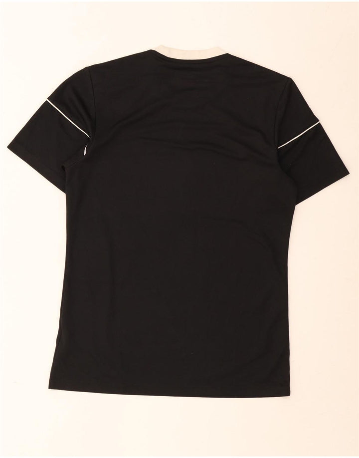 Tricou Adidas Climalite pentru bărbați Top mic, negru, poliester color bloc
