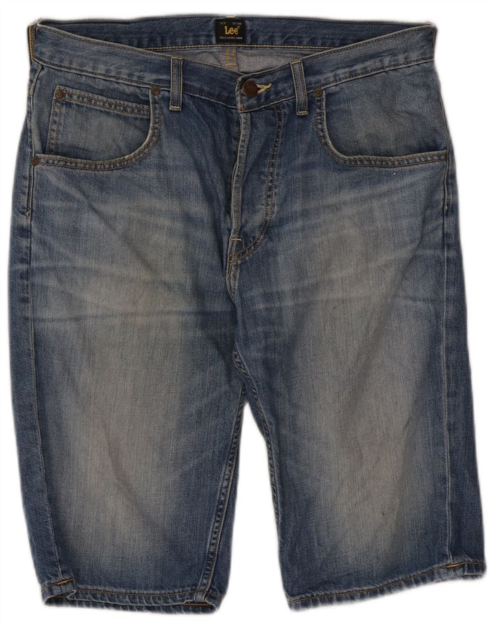 Pantaloni scurți din blugi pentru bărbați Lee W31, bumbac albastru mediu