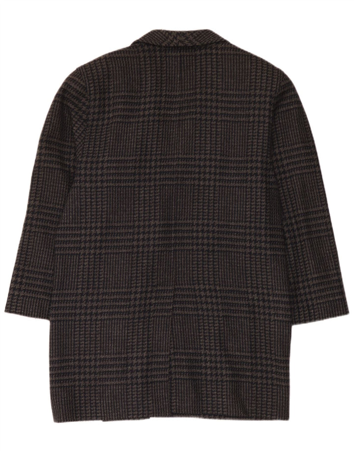 Escada Womens by Margaretha Ley Palton cu piept dublu EU 40 Gri mediu