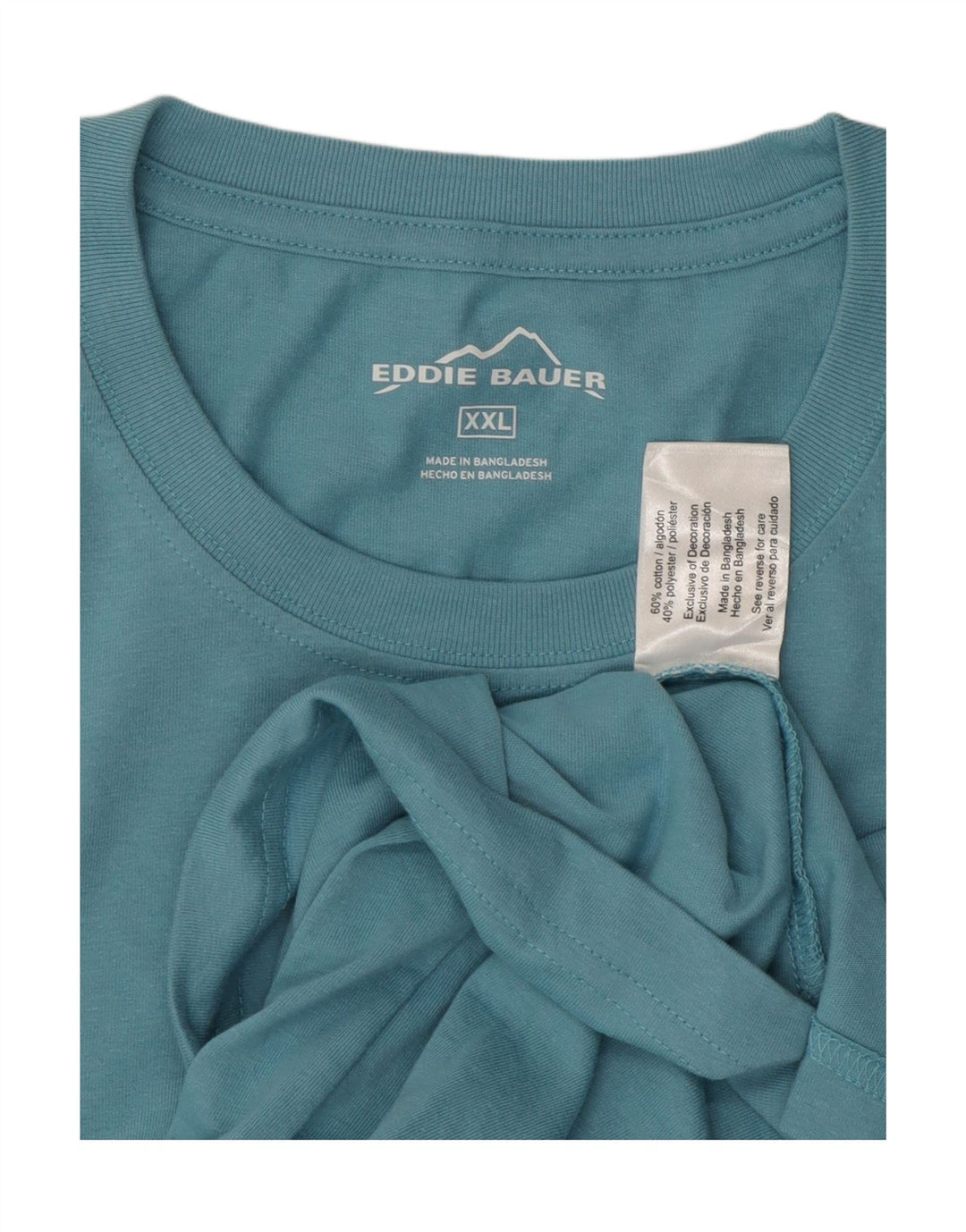 EDDIE BAUER Tricou Bărbați Top 2XL Bumbac Albastru