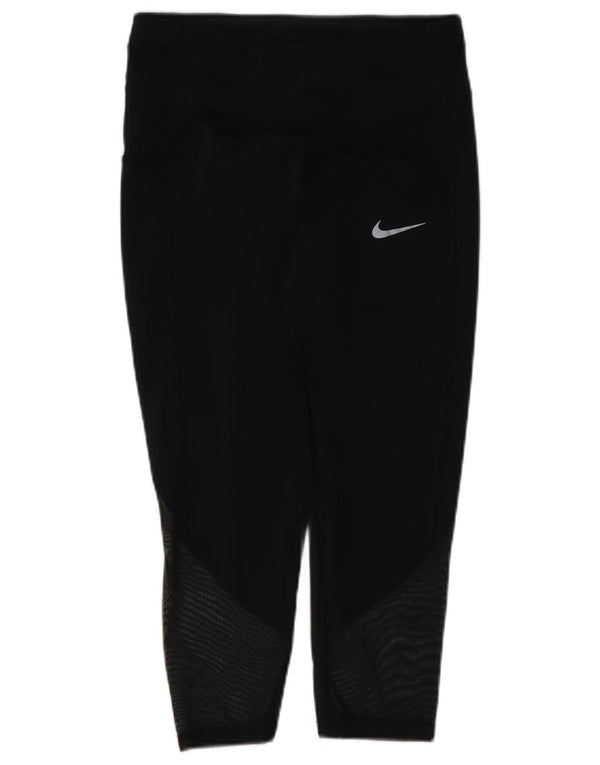 Leggings Nike Dri Fit pentru femei UK 8 Small Negru Geometric Poliester