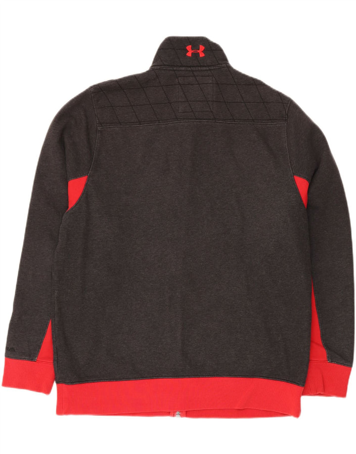 Jachetă de trening pentru bărbați, cu croială regulată, mare, gri, bloc de culoare