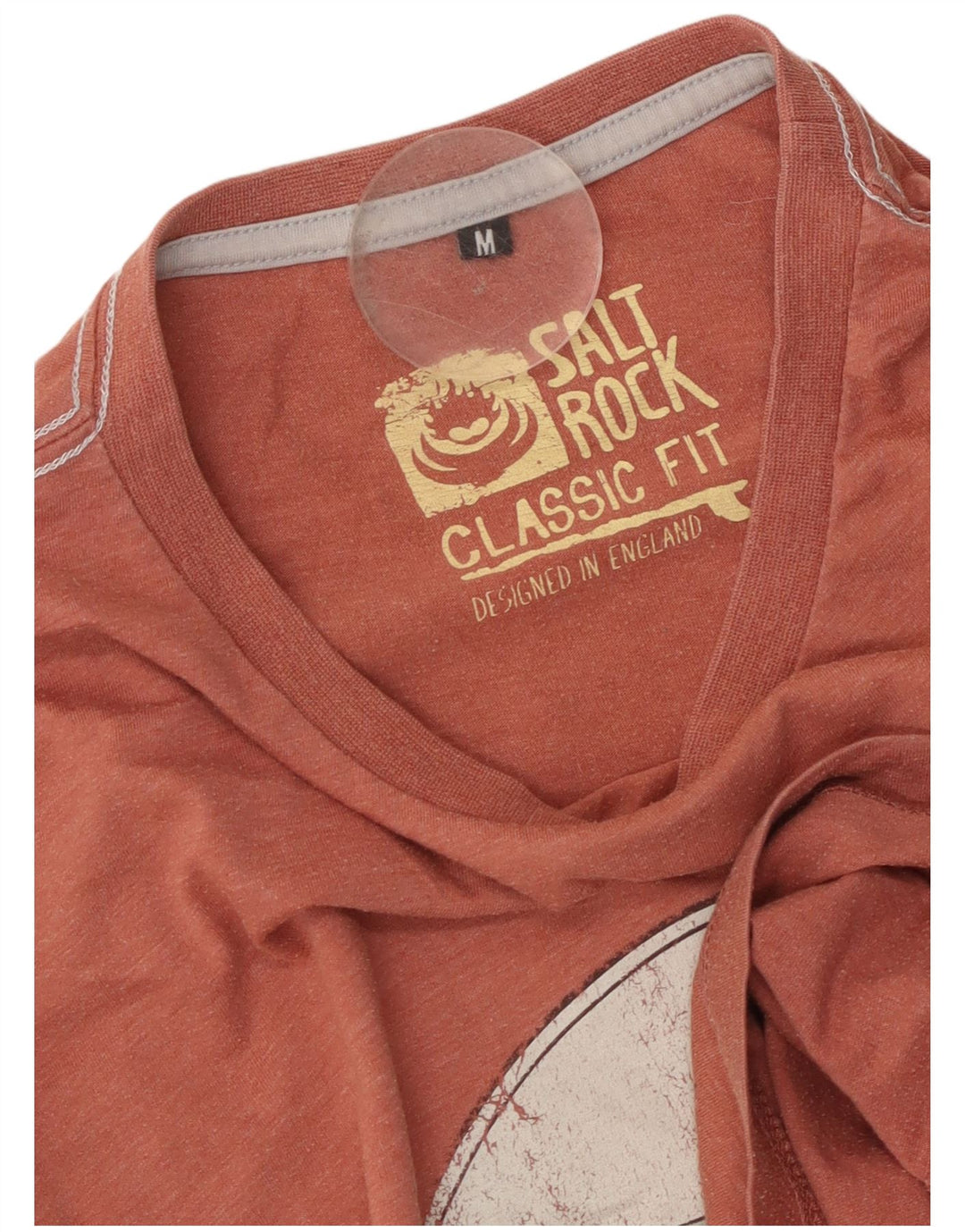 Tricou grafic pentru bărbați Saltrock, cu croiala clasică, Top portocaliu mediu