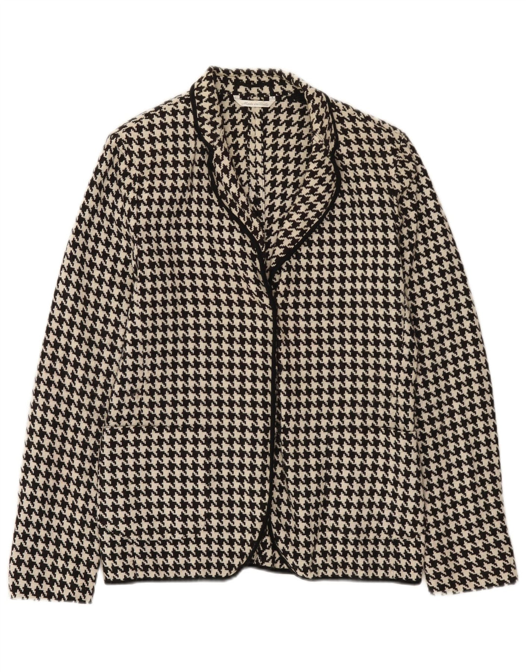 Jachetă Blazer pentru femei Max Mara UK 10 Lână mică neagră cu picior de gală