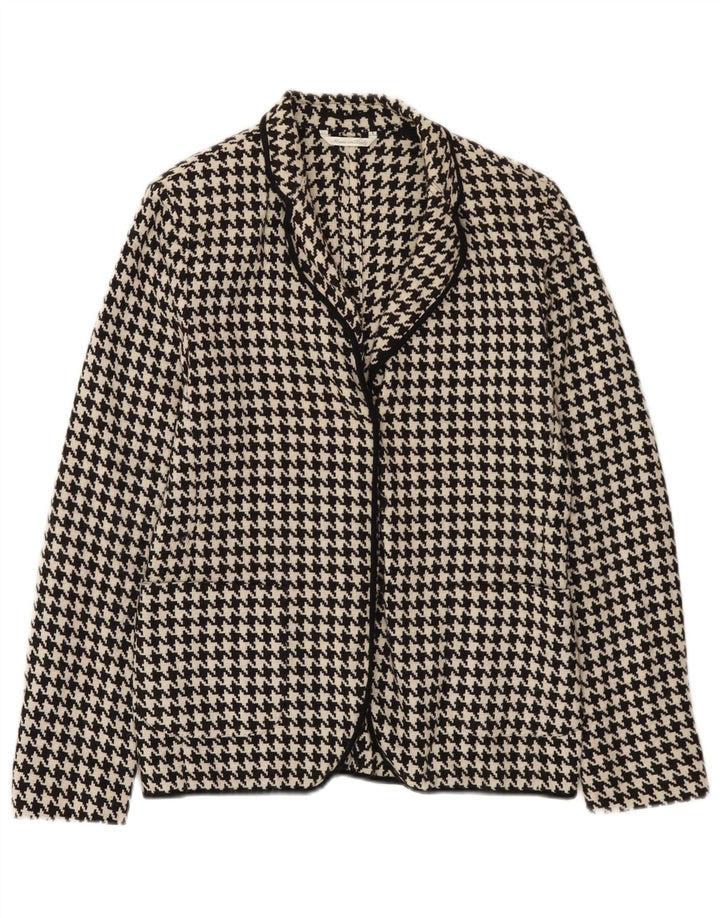 Jachetă Blazer pentru femei Max Mara UK 10 Lână mică neagră cu picior de gală