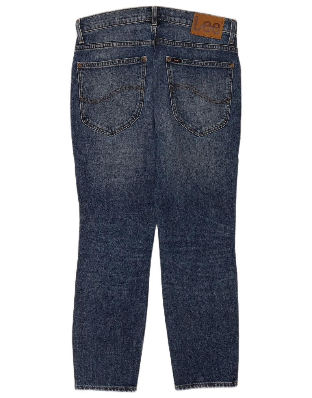Blugi Lee Rider Cropped pentru bărbați W31 L25 Bumbac albastru