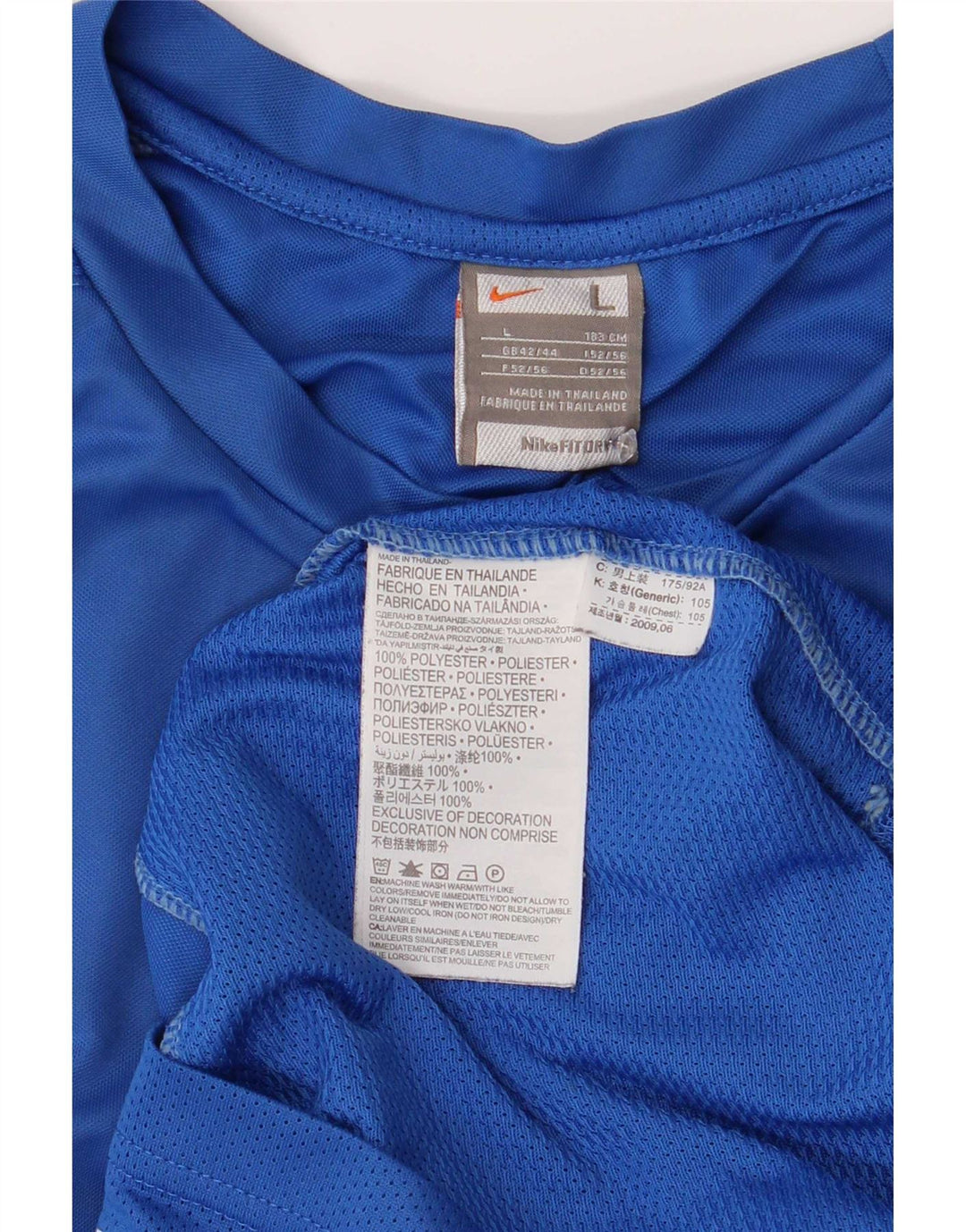 Tricou grafic pentru bărbați Nike Top UK 42/44 Poliester albastru mare