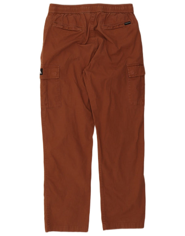 Pantaloni cargo dritti Quiksilver pentru băieți, 13-14 ani, mari W28 L26 maro