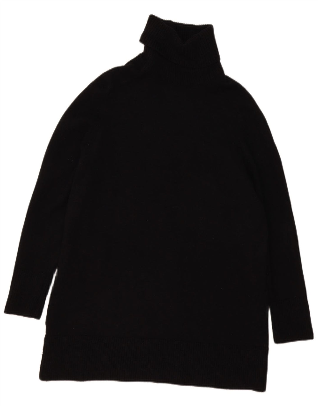 Pulover supradimensionat pentru femei Zara, cu gât rulat, UK 10, mic, negru, viscoză