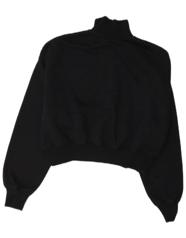 Pulover Nike pentru femei, supradimensionat, cu fermoar și gât, UK 10 Mic Negru