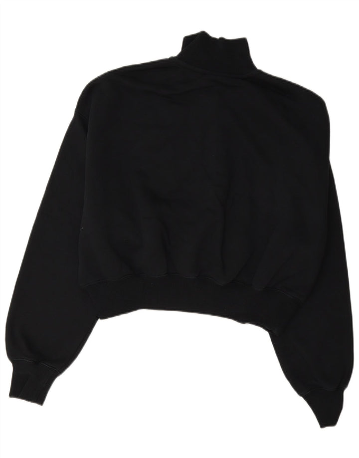 Pulover Nike pentru femei, supradimensionat, cu fermoar și gât, UK 10 Mic Negru