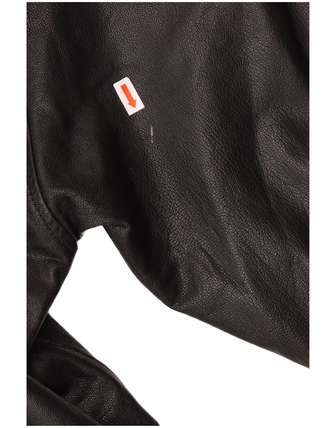 Palton din piele pentru femei VINTAGE UK 18 XL din piele neagră