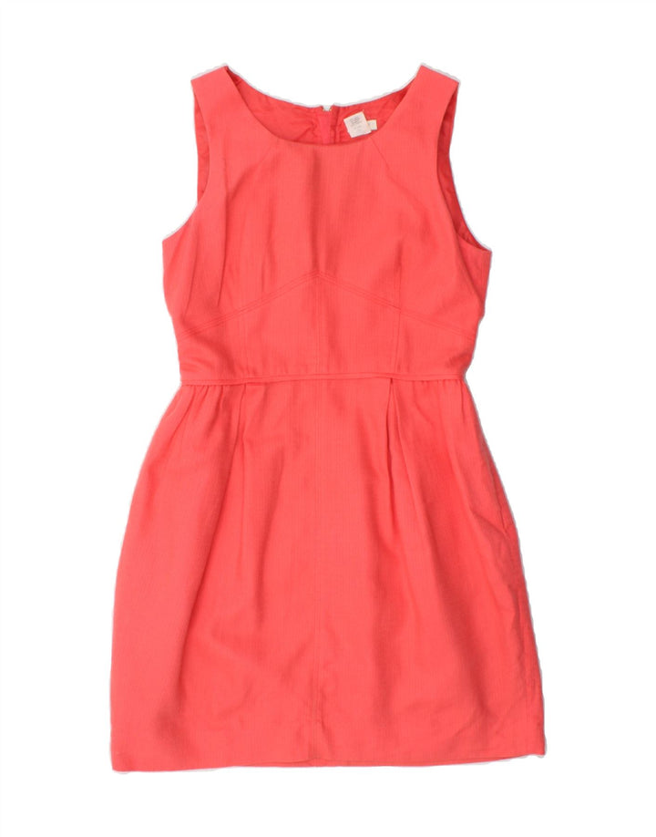 J. CREW Womens Sleeveless Sheath Dress US 6 Medium Pink Cotton Vintage J. Crew and Second-Hand J. Crew from Messina Hembry 