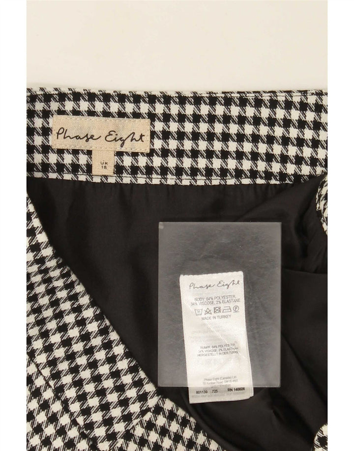 Fusta mini pentru femei Phase Eight UK 18 XL W38 Poliester cu picior de gață negru