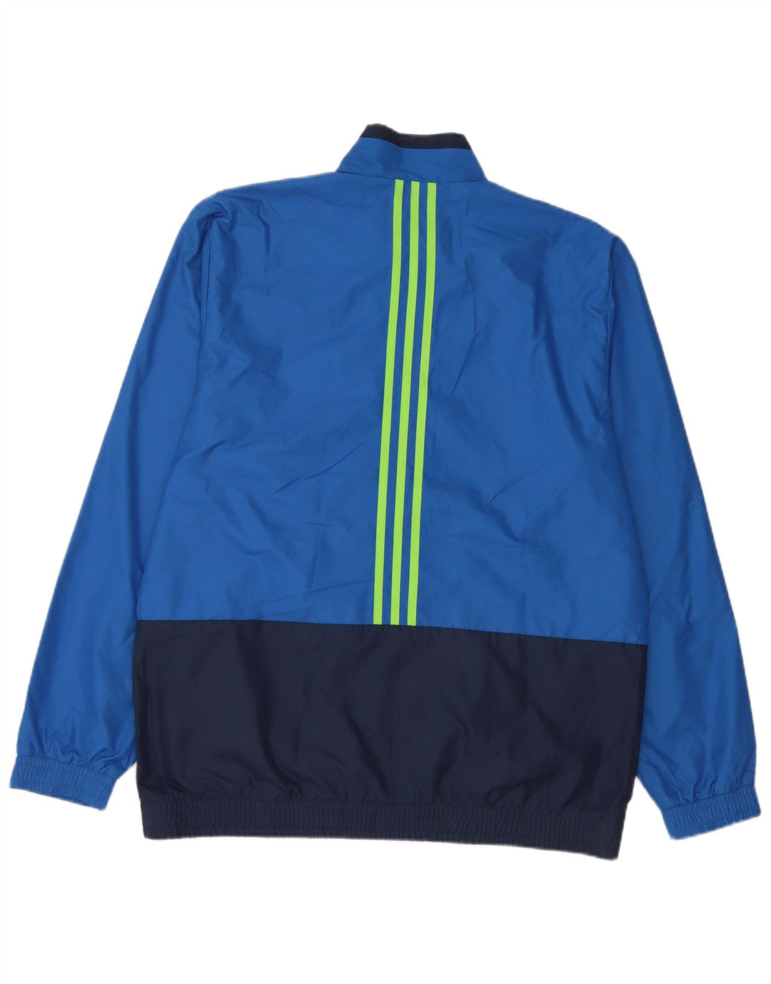 Jachetă de trening Adidas pentru bărbați Marea Britanie 42/44 Poliester mare, albastru, bloc de culoare