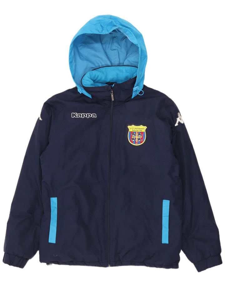 Jachetă Windbreaker pentru bărbați cu grafică Kappa UK 38 Medium Bleumarin