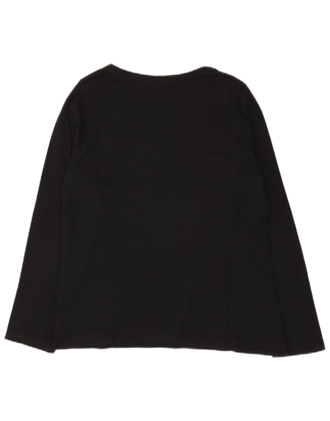 Top pentru femei Champion cu mânecă lungă UK 12 Medium Black Bumbac