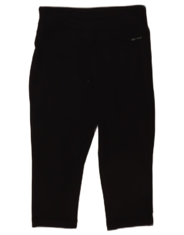 Leggings Capri Nike Dri Fit pentru femei UK 4 XS Nylon negru