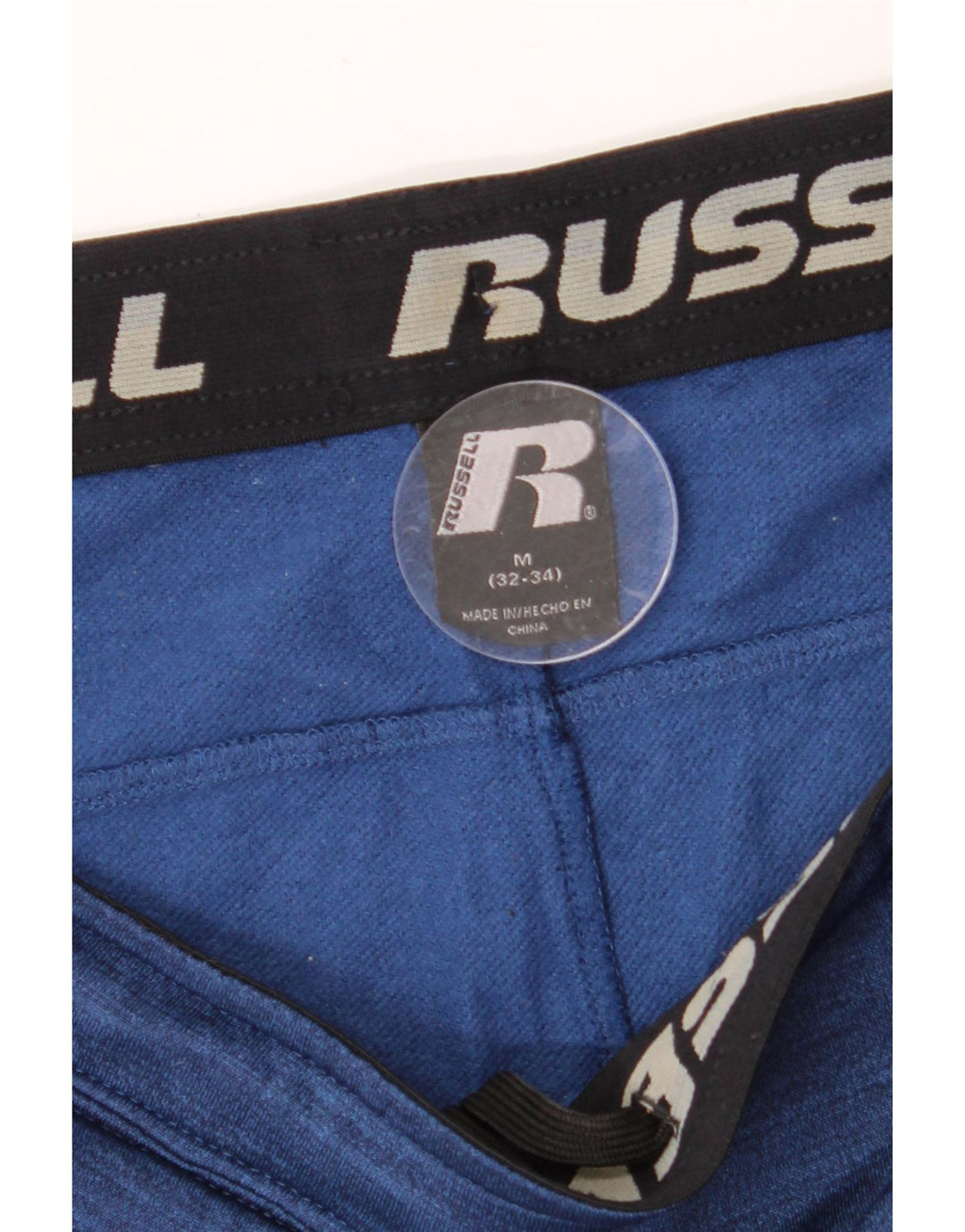 RUSSELL ATHLETIC Pantaloni de trening pentru bărbați, mijlocii, albastru marin, blocuri de culoare