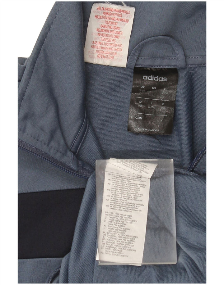 Jachetă de trening pentru băieți Adidas 12-13 ani, gri, poliester color bloc