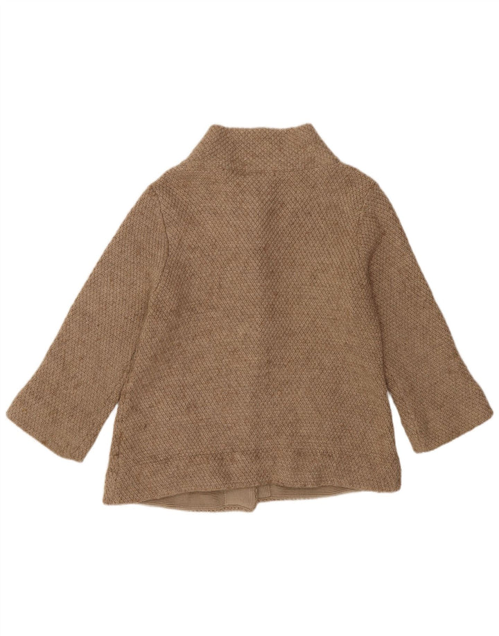 Pulover cardigan pentru femei Marks & Spencer cu mâneci 3/4 UK 12 Bej mediu