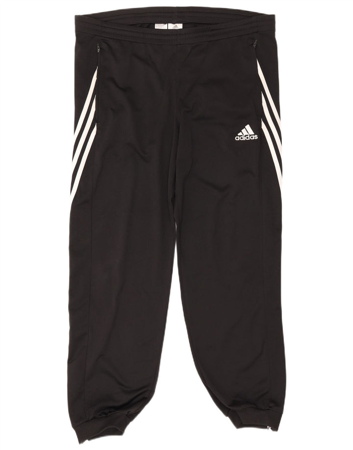 Pantaloni de trening Adidas pentru bărbați Joggeri mari, negru, poliester