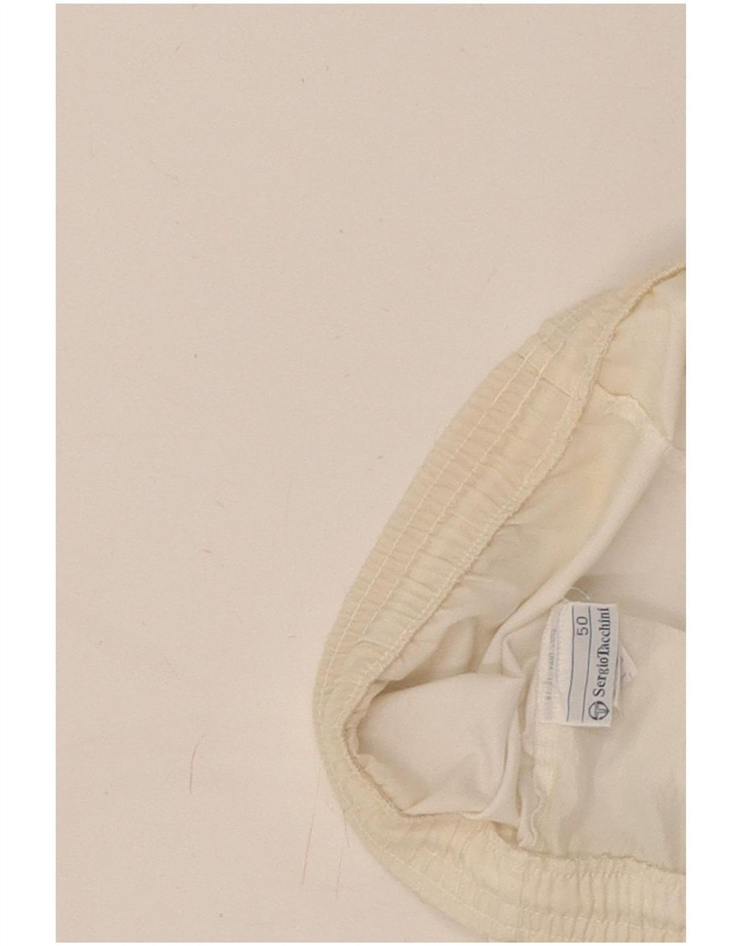 Sergio Tacchini Pantaloni scurți sport grafic pentru bărbați EU 50 Poliester alb mediu