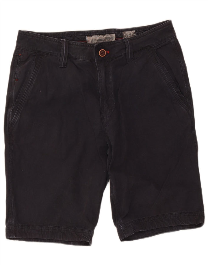 Pantaloni scurți chino pentru bărbați Fat Face W34, bumbac negru mare