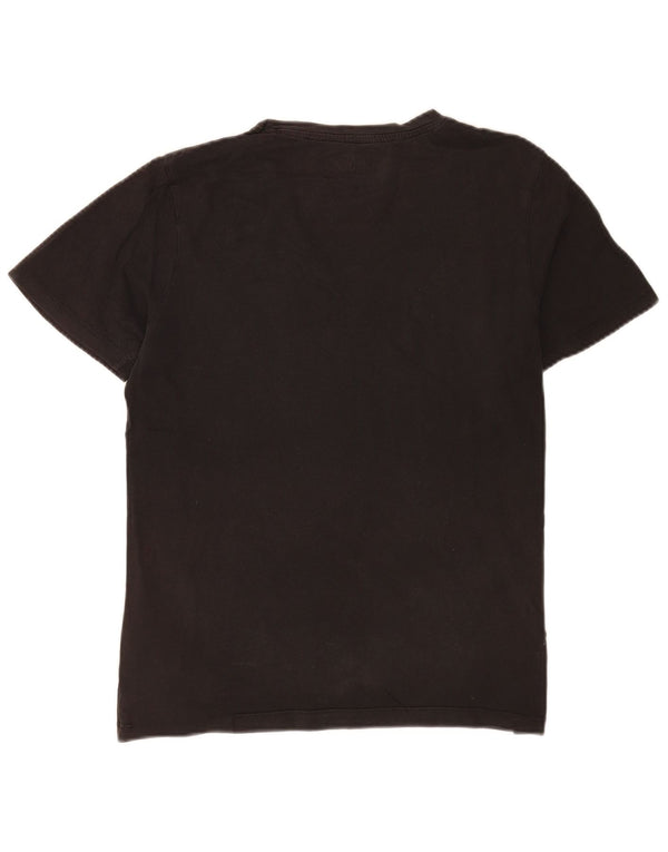 Tricou grafic Jack & Jones Slim Fit pentru bărbați Top, bumbac mediu negru