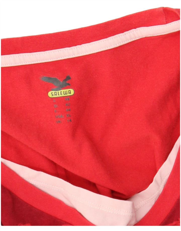 SALEWA Tricou pentru femei Top UK 14 Medium Red Floral