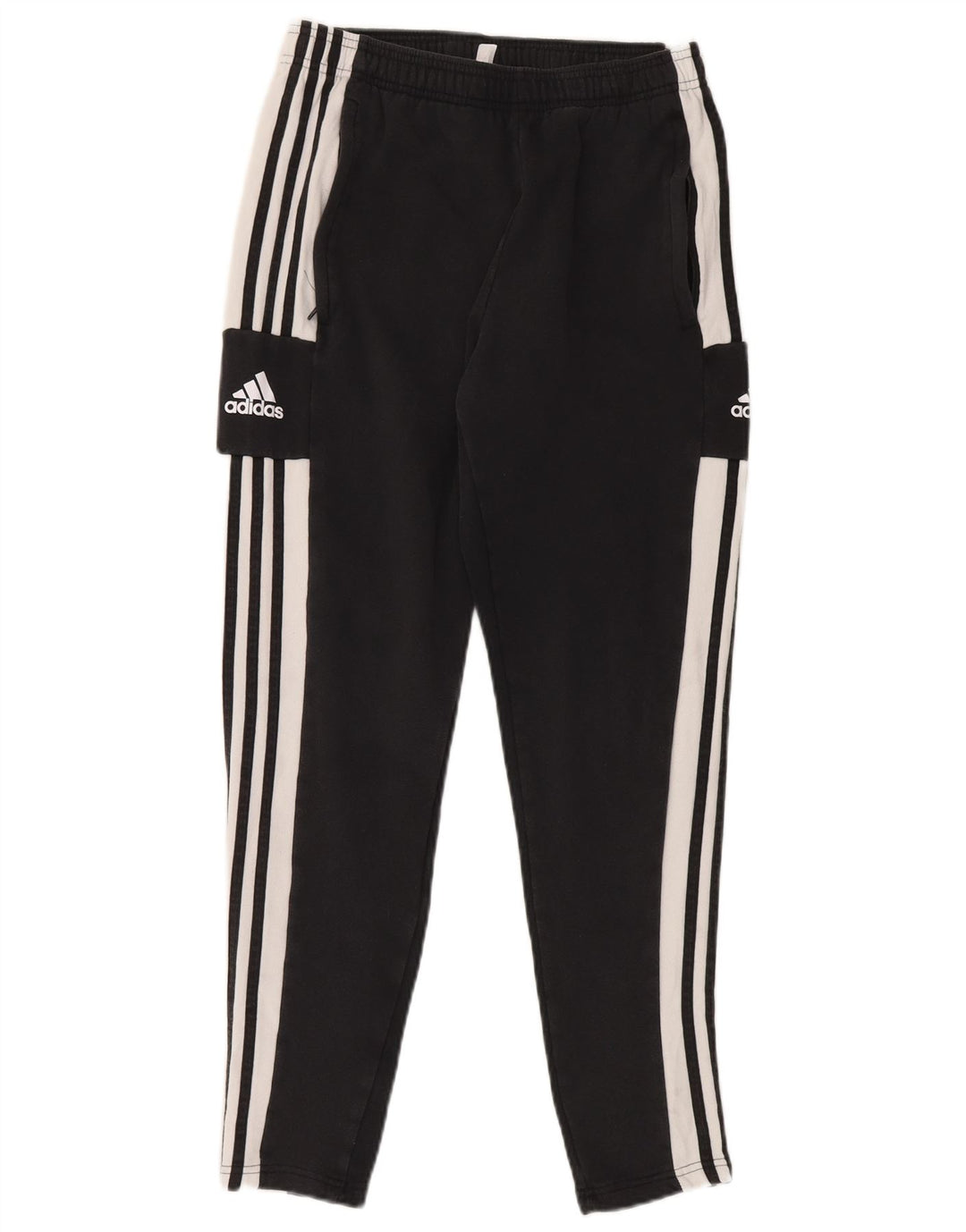 Pantaloni de trening ADIDAS pentru bărbați, bumbac mediu negru