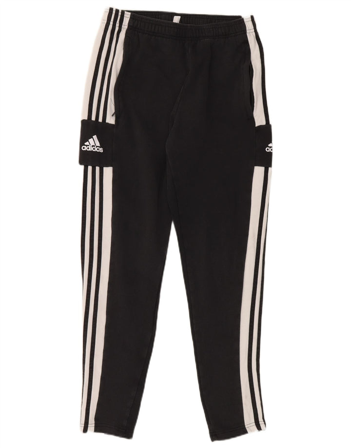 Pantaloni de trening ADIDAS pentru bărbați, bumbac mediu negru