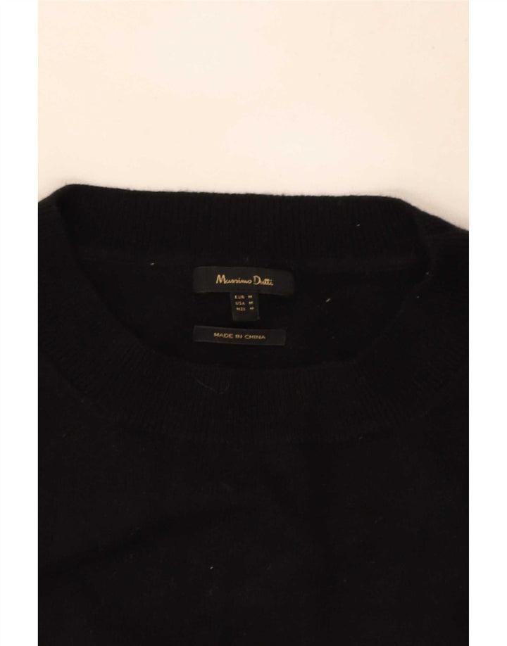 Pulover Massimo Dutti pentru damă, cu gât crew, pulover UK 14 mediu negru