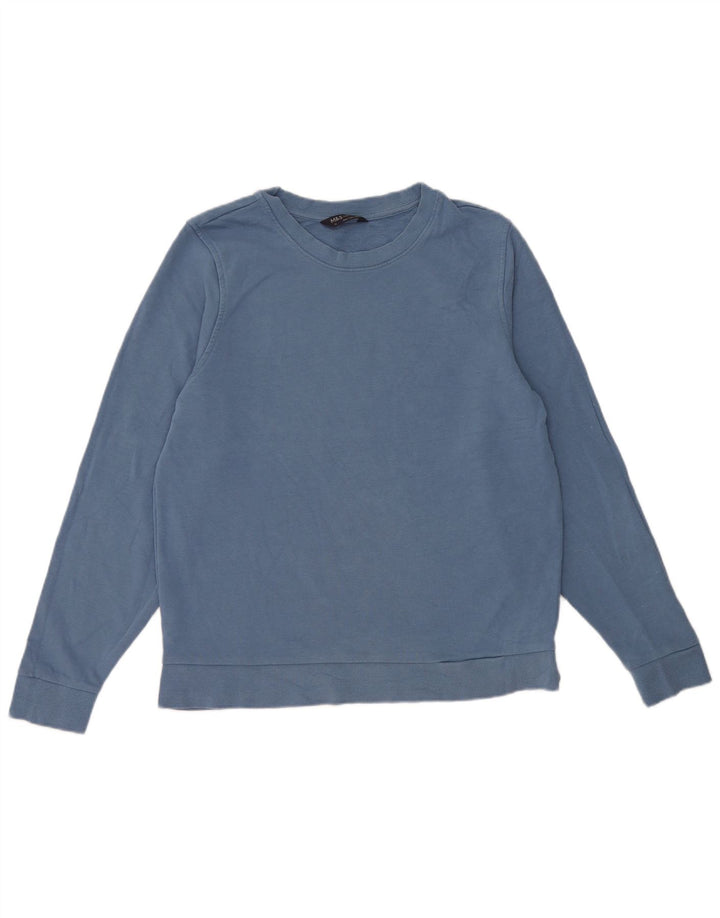 Pulover pentru femei Marks & Spencer, UK 14, bumbac albastru mediu