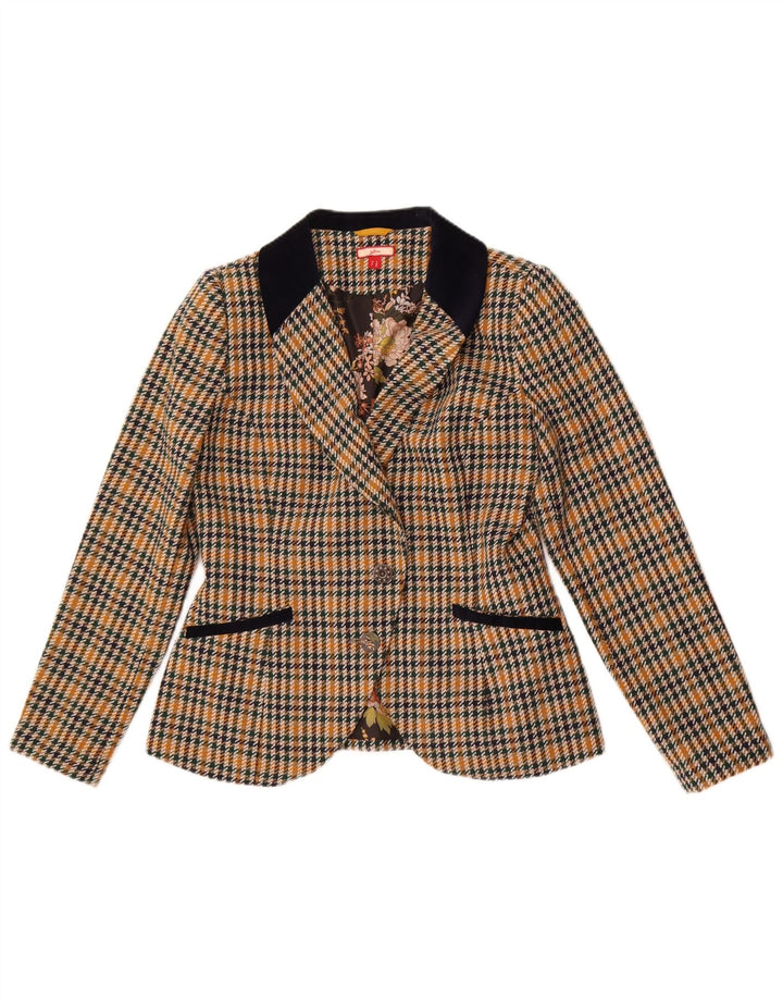 Blazer pentru femei Joe Browns UK 12 Medium Multicolor Houndstooth