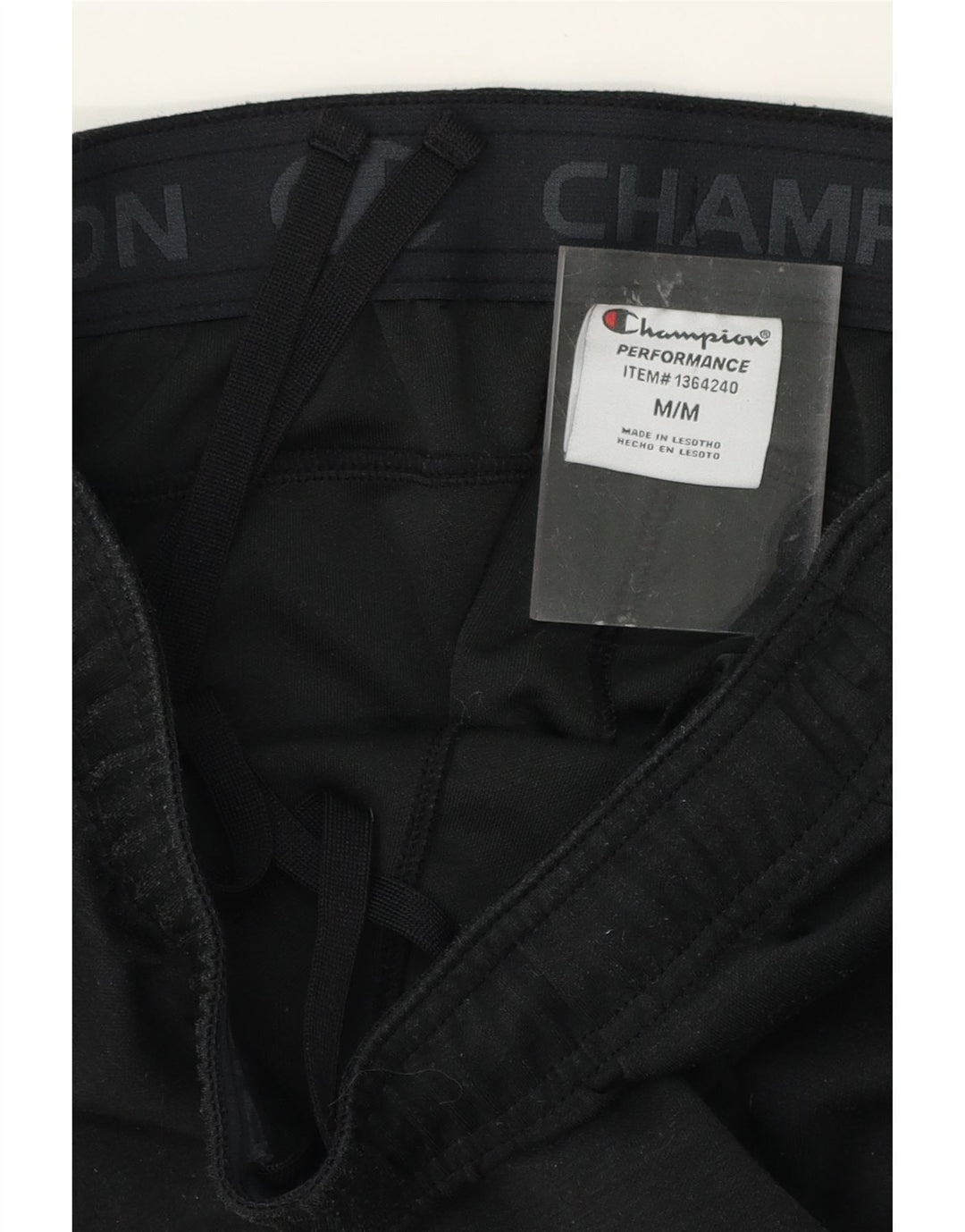 CHAMPION Mens Tracksuit Trousers Joggers Medium Black Polyester Vintage Champion and Second-Hand Champion from Messina Hembry 