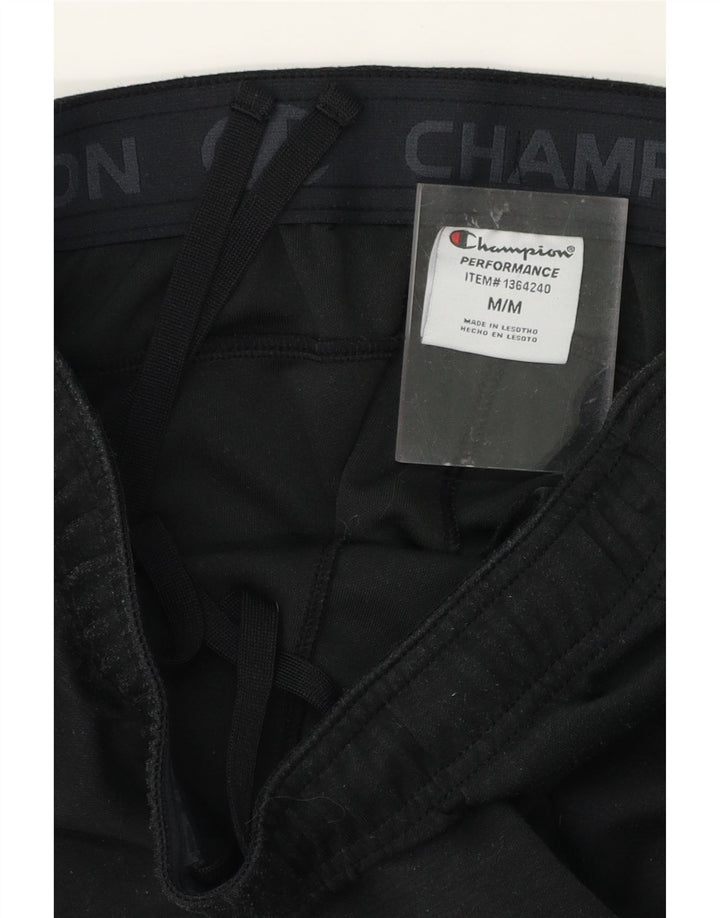 CHAMPION Mens Tracksuit Trousers Joggers Medium Black Polyester Vintage Champion and Second-Hand Champion from Messina Hembry 