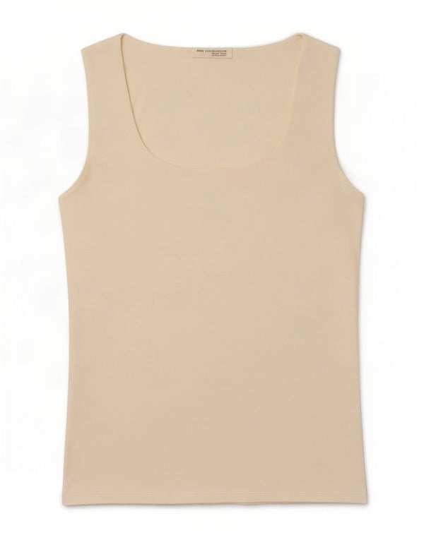 Vest Vest Top Femei Zara UK 14 Mare Poliamidă alb