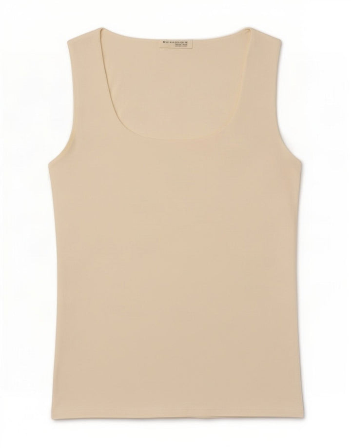 Vest Vest Top Femei Zara UK 14 Mare Poliamidă alb