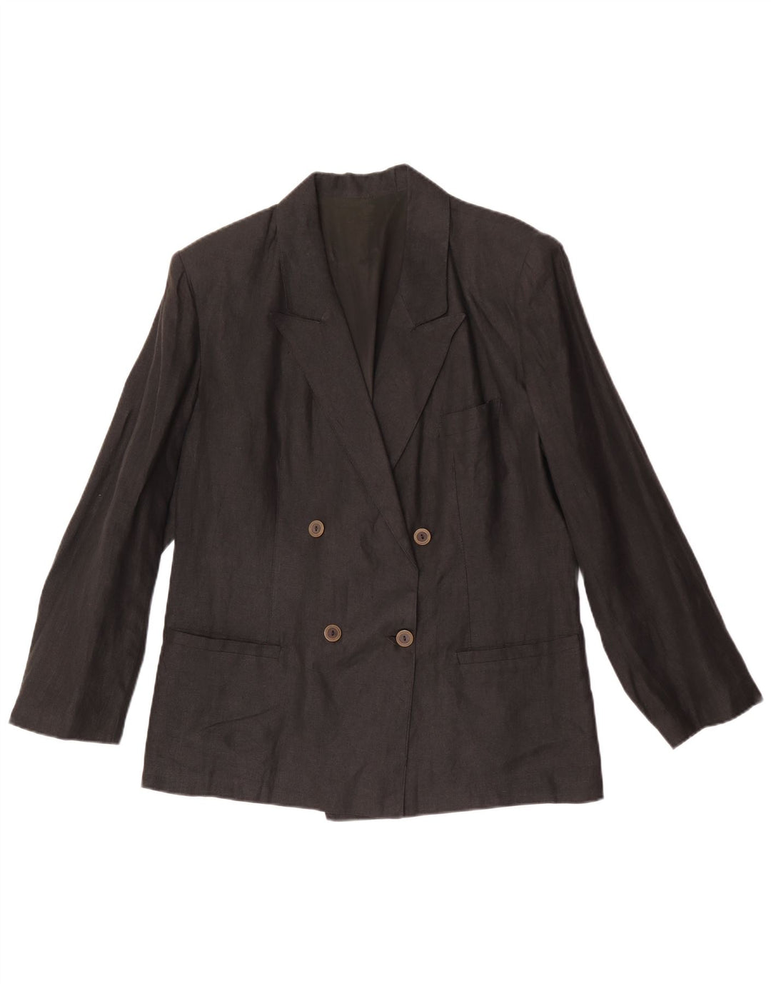 Jachetă vintage pentru femei la dublu piept IT 48 XL in gri