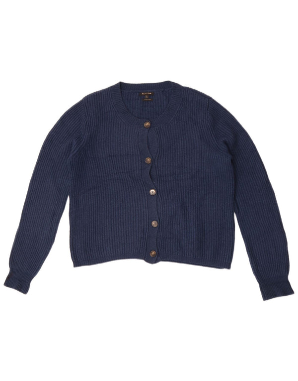 Pulover cardigan supradimensionat pentru femei Massimo Dutti UK 10 Mic Bleumarin