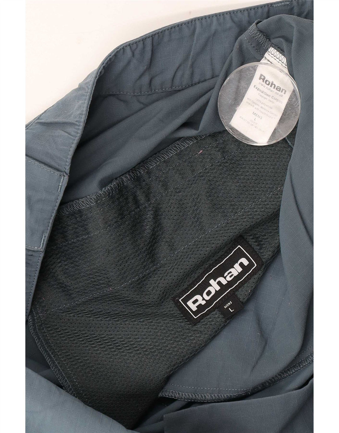 Pantaloni cargo pentru drumeții Rohan pentru bărbați, mari W36 L29, poliamidă albastră