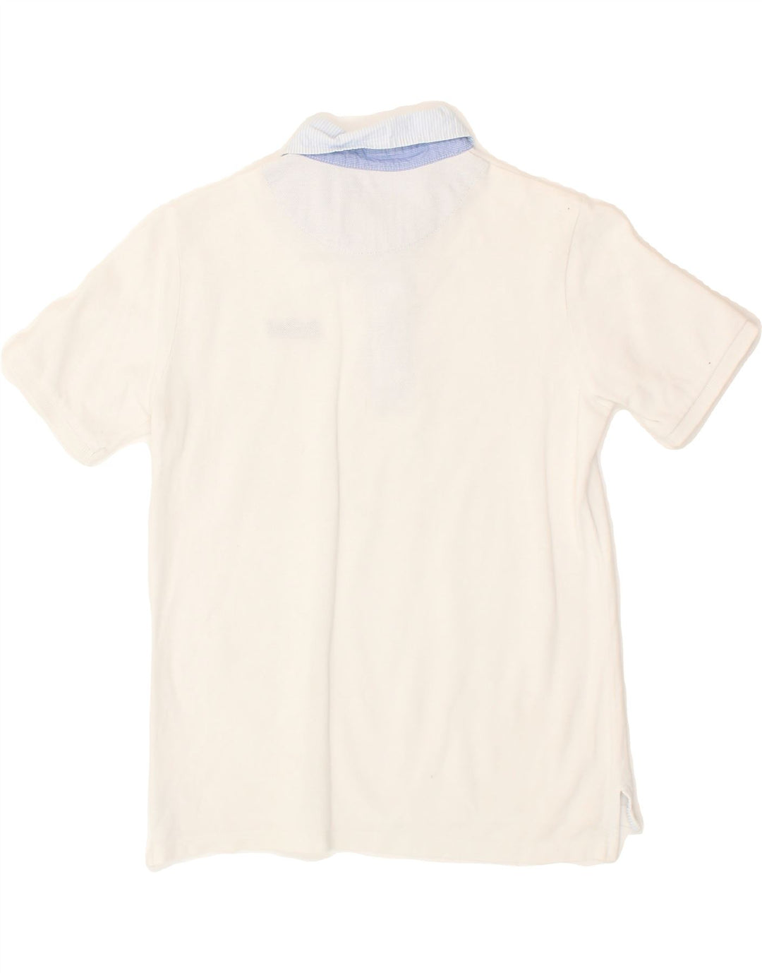 WOOLRICH Boys Polo Shirt 7-8 Years White Cotton Vintage Woolrich and Second-Hand Woolrich from Messina Hembry 