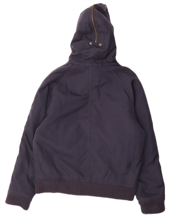 Jachetă bomber cu glugă pentru bărbați Woolrich UK 38, nailon mediu, bleumarin
