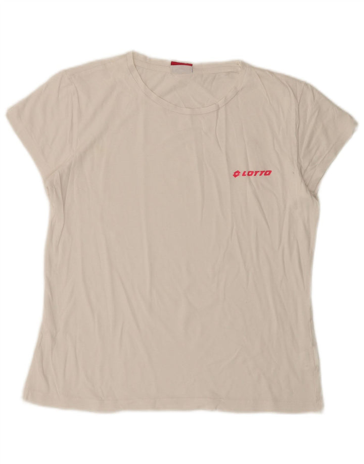 LOTTO Tricou pentru femei Top UK 10 Small White Bumbac