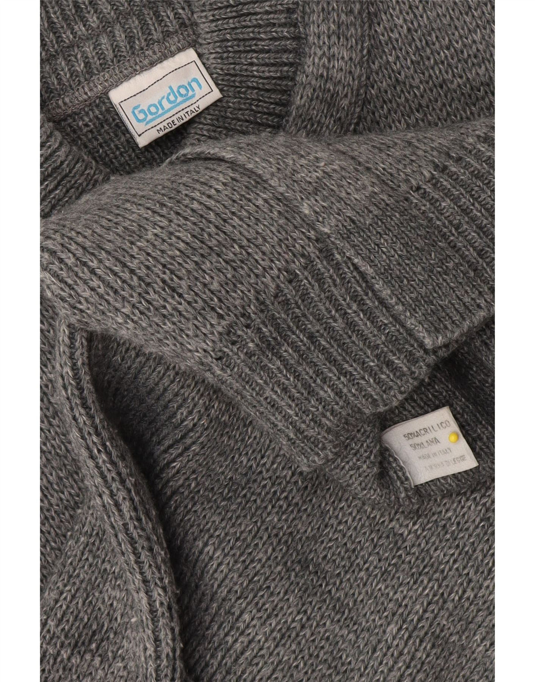 Pulover cardigan pentru bărbați Gordon, lână mică, gri