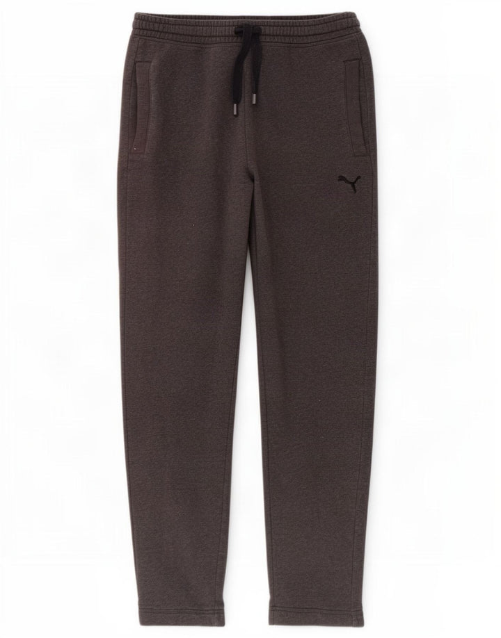 Pantaloni de trening Puma pentru bărbați, bumbac, gri mediu