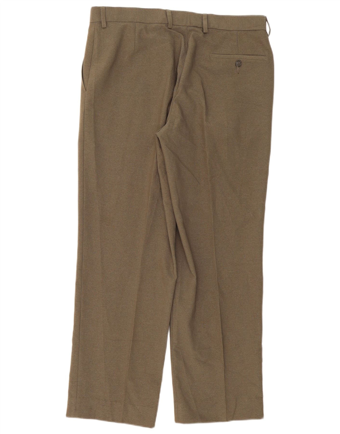 Marks & Spencer Pantaloni de costum pentru bărbați L34 L31 Kaki Poliester