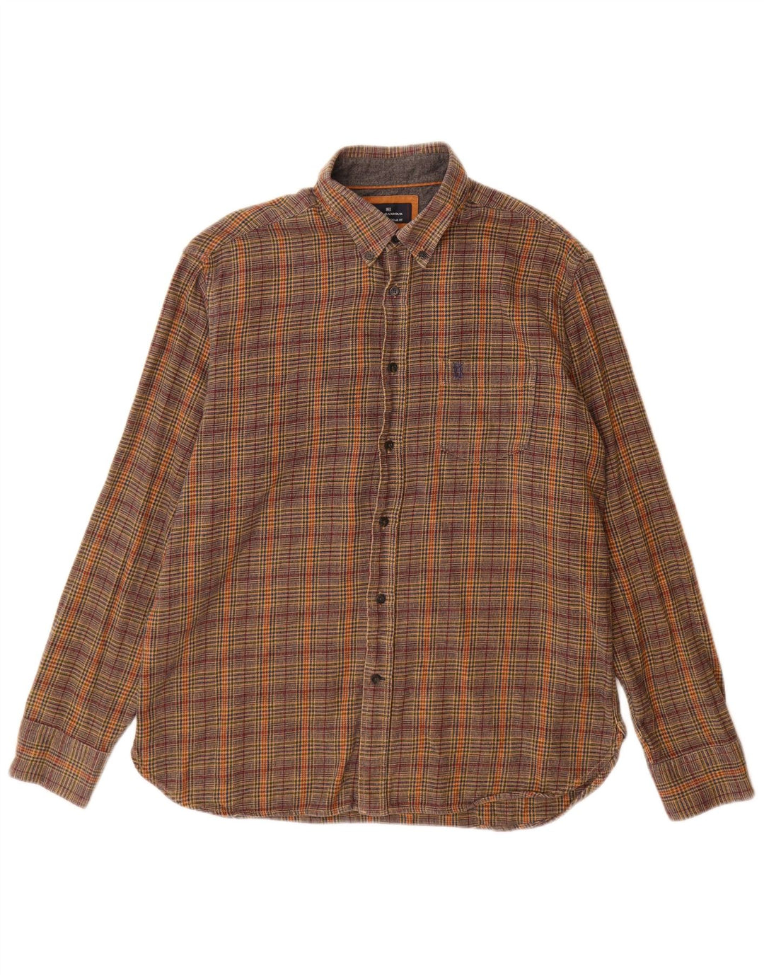 Cămașă pentru bărbați Marks & Spencer Blue Harbour Flannel Mare Maro Houndstooth