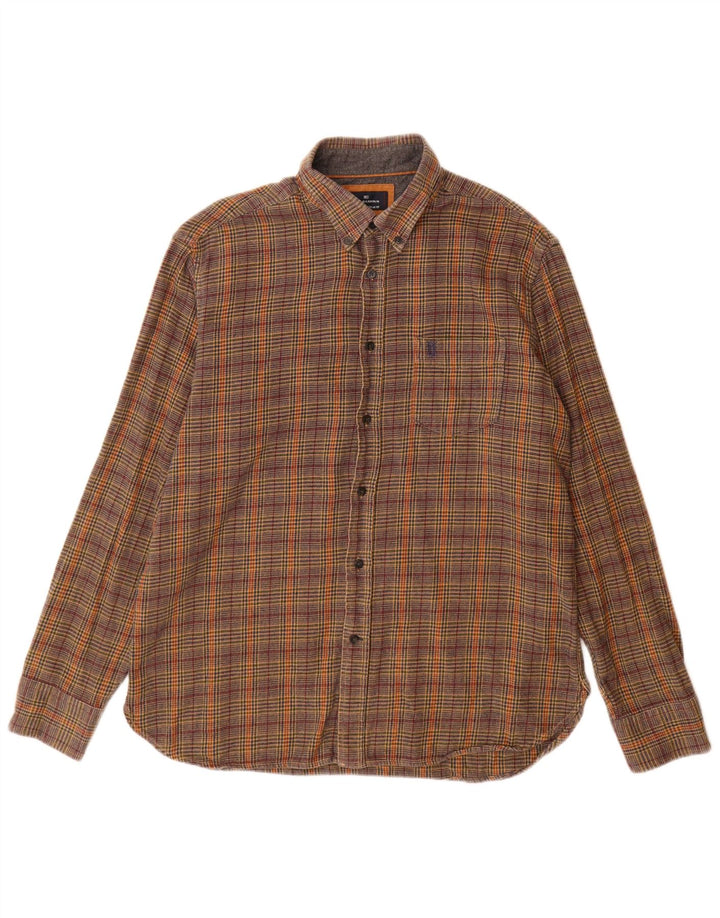 Cămașă pentru bărbați Marks & Spencer Blue Harbour Flannel Mare Maro Houndstooth